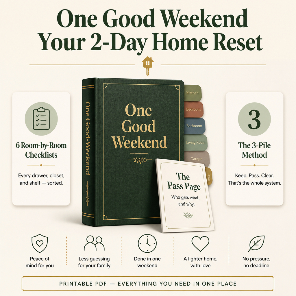 One Good Weekend — A 2-Day Decluttering & Organising Kit